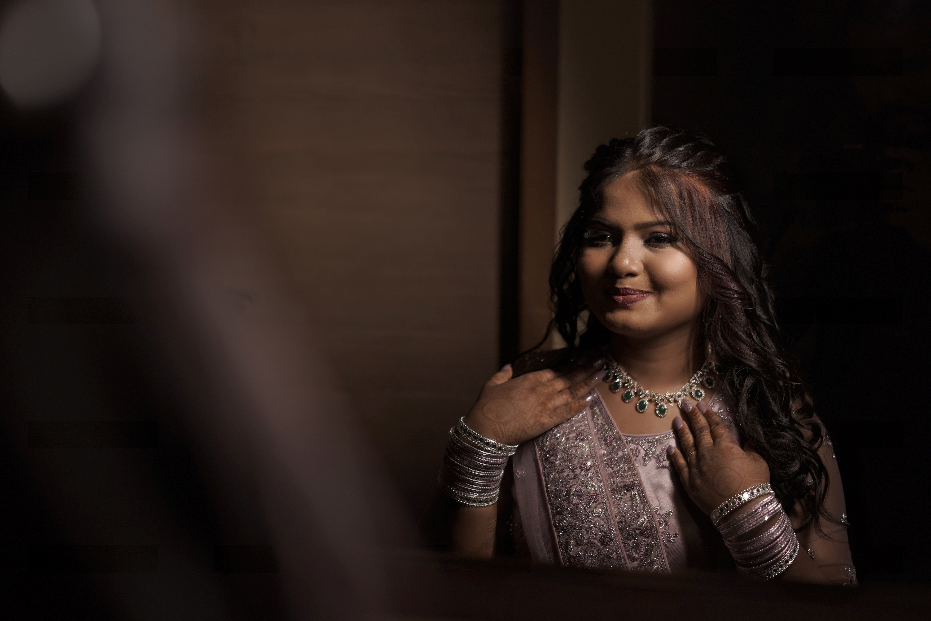 Bride in a soft, intimate portrait